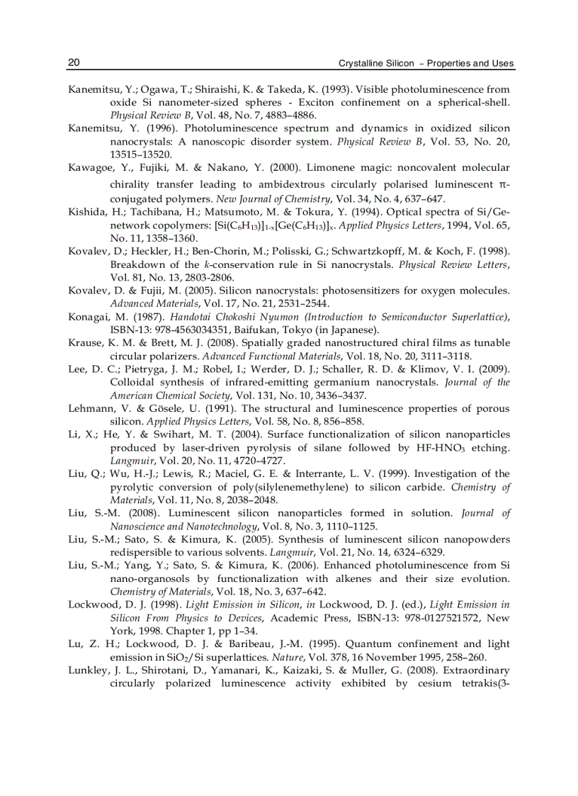 image for page Crystalline Silicon Properties and Uses
