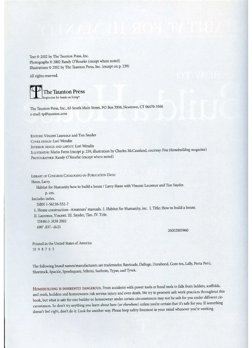 image for page Habitat for Humanity How to Build a House