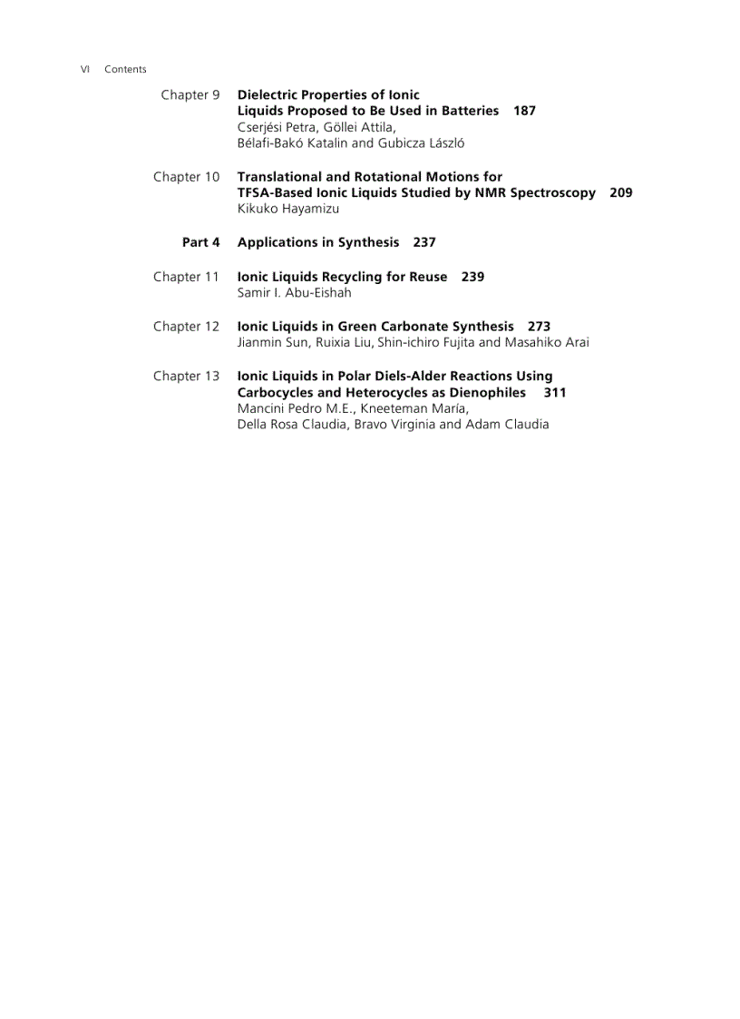 image for page Ionic Liquids Classes and Properties