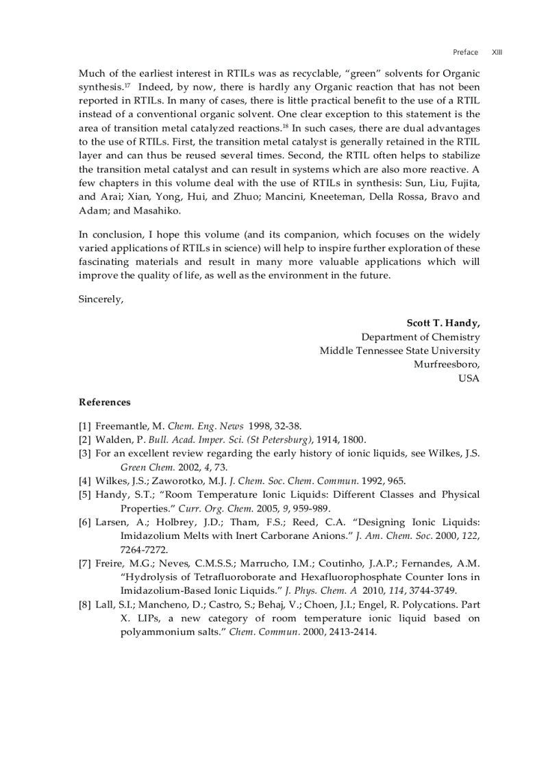 image for page Ionic Liquids Classes and Properties