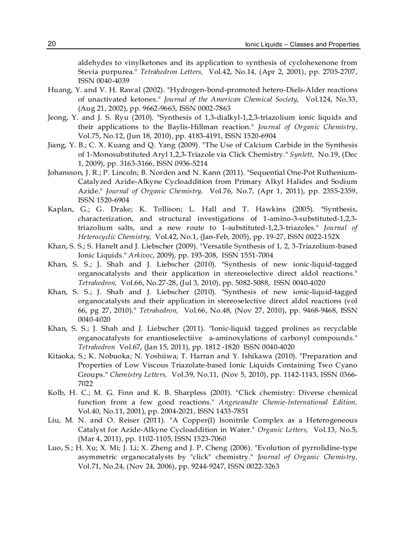 image for page Ionic Liquids Classes and Properties