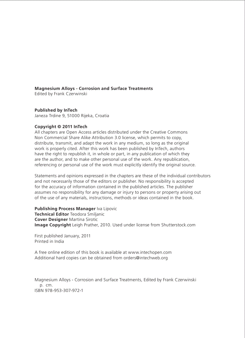 image for page Magnesium Alloys Corrosion and Surface Treatments