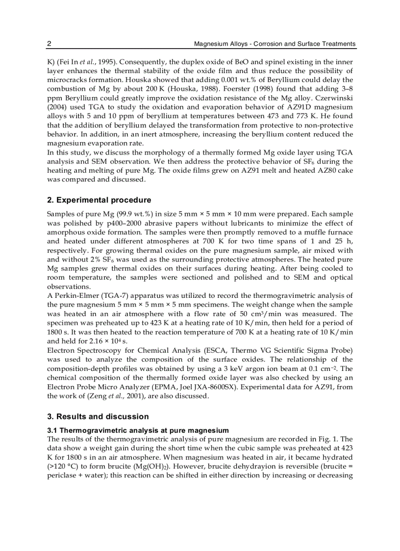 image for page Magnesium Alloys Corrosion and Surface Treatments