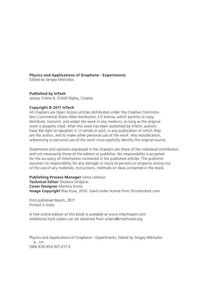 image for page Physics and Applications of Graphene Experiments