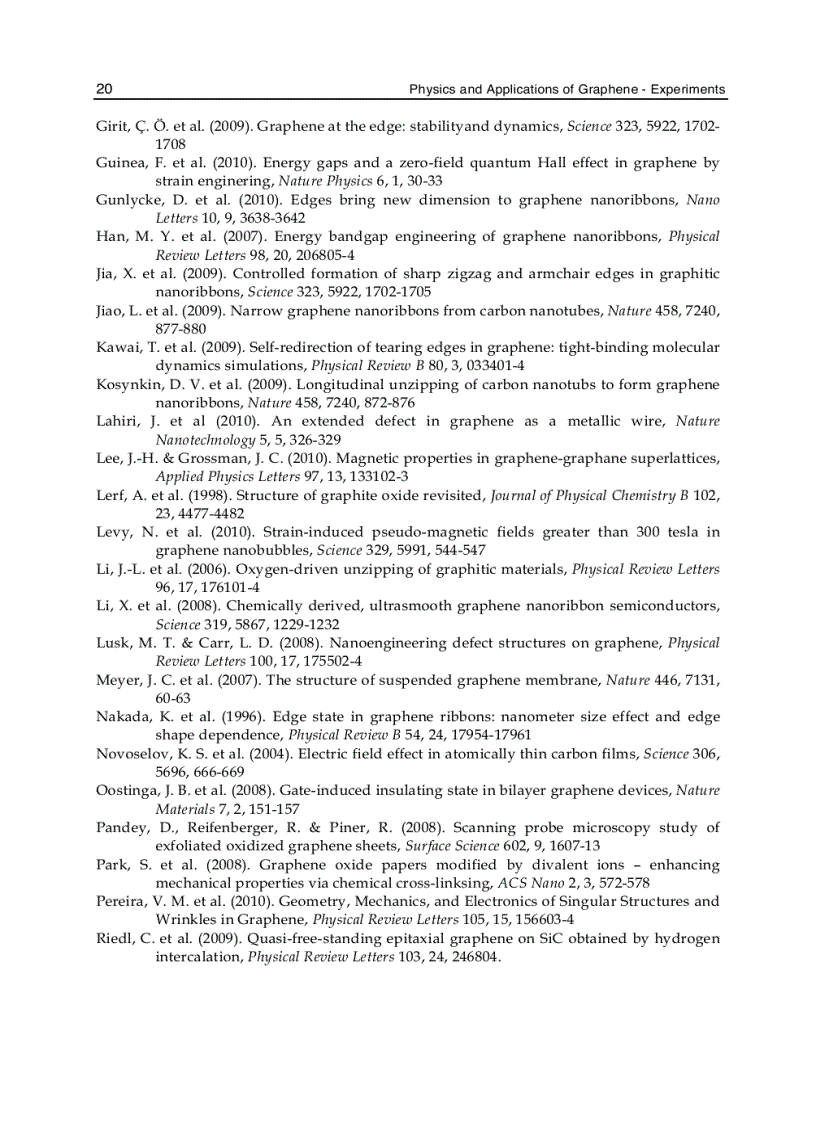 image for page Physics and Applications of Graphene Experiments