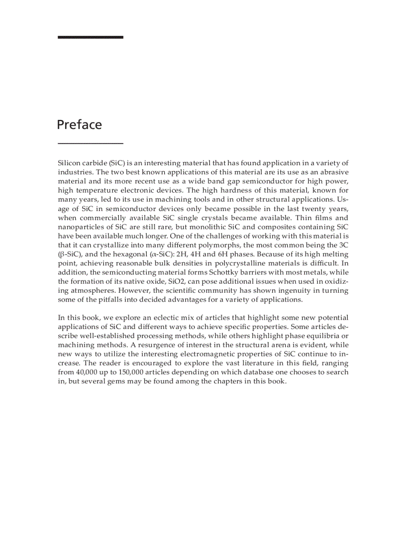 image for page Properties and Applications of Silicon Carbide