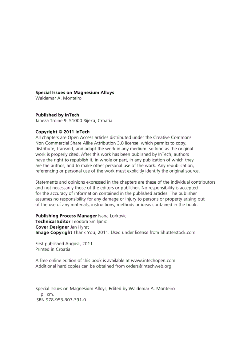 image for page Special Issues on Magnesium Alloys