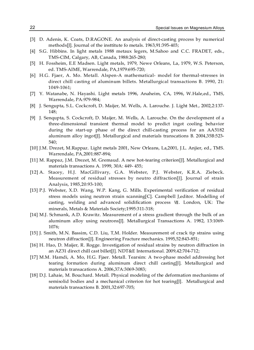 image for page Special Issues on Magnesium Alloys