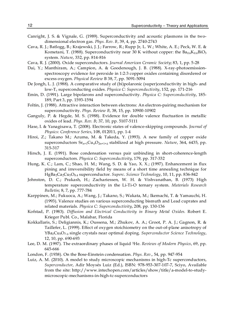 image for page Superconductivity Theory and Applications