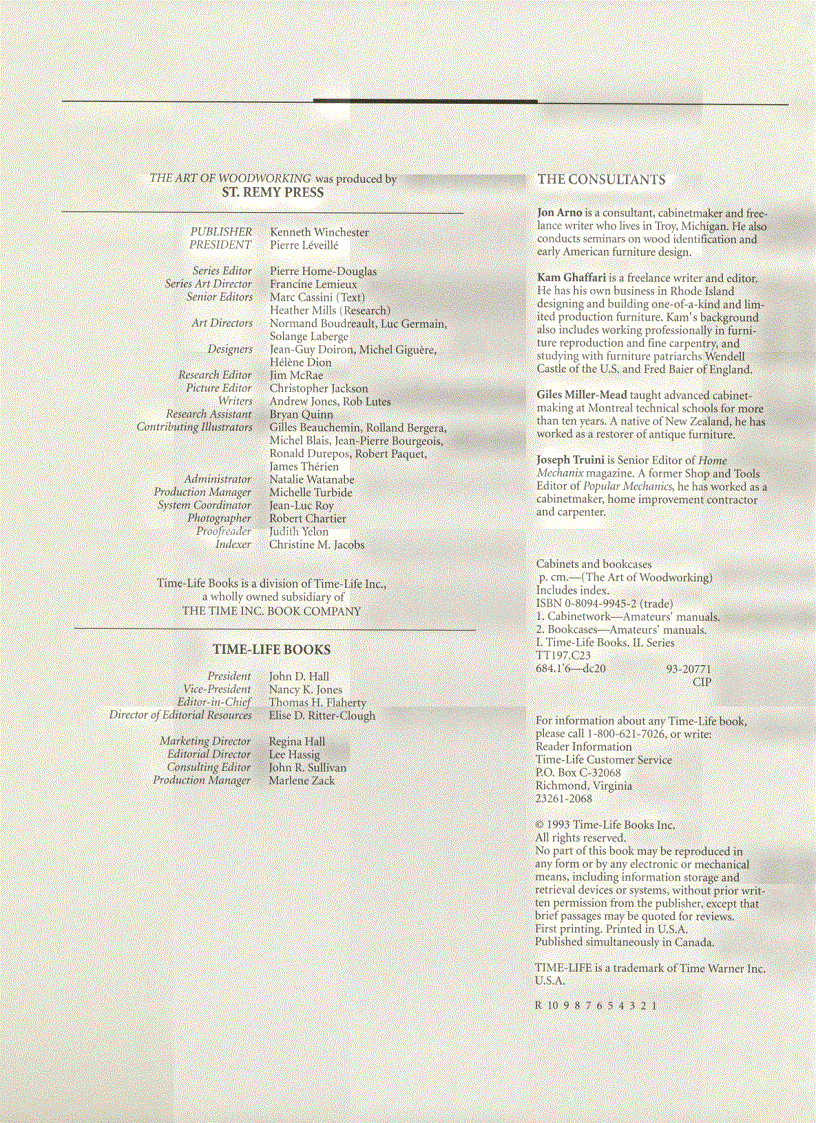 image for page The Art of Woodworking Vol 13 Cabinets and Bookcases