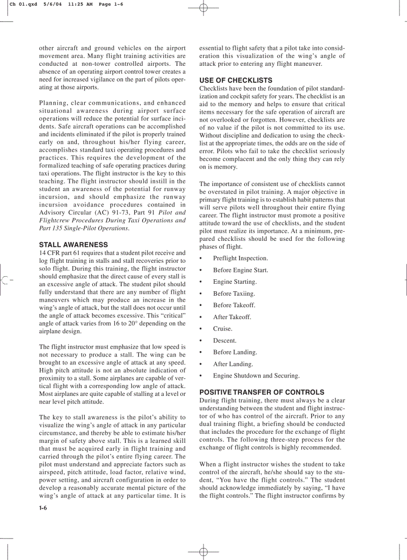 image for page Airplane Flying Handbook Federal Aviation Administration