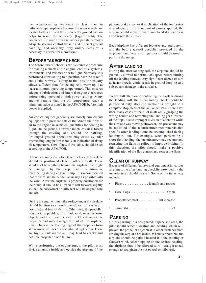 image for page Airplane Flying Handbook Federal Aviation Administration