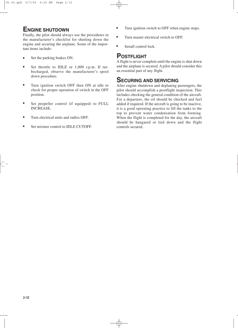 image for page Airplane Flying Handbook Federal Aviation Administration