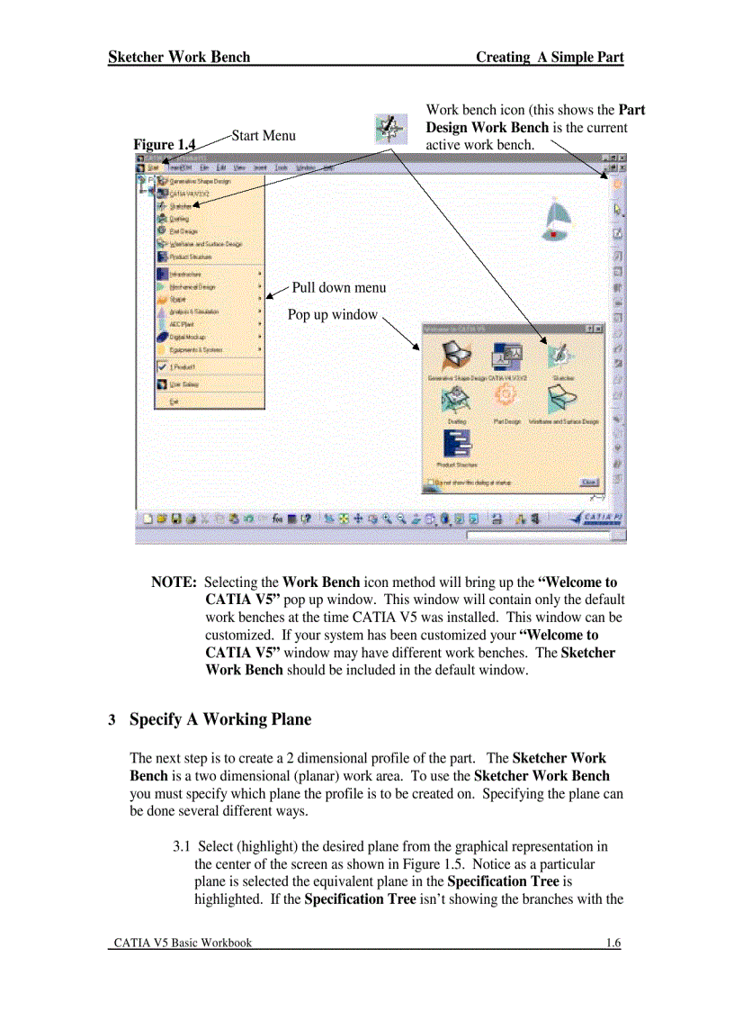 image for page Catia V5 workbook Release 3