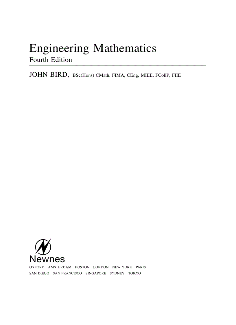 image for page Engineering Mathematics 4th Edition