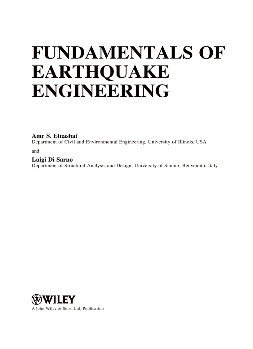 image for page Fundamentals of Earthquake Engineering