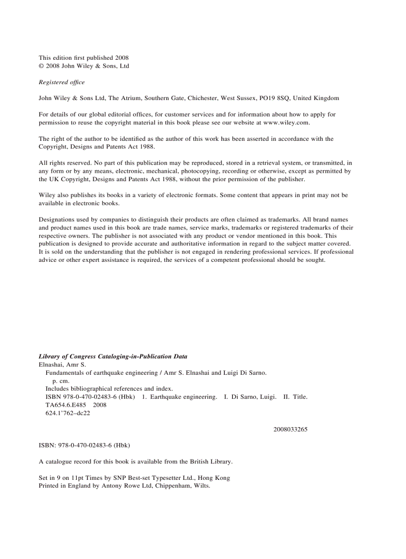 image for page Fundamentals of Earthquake Engineering