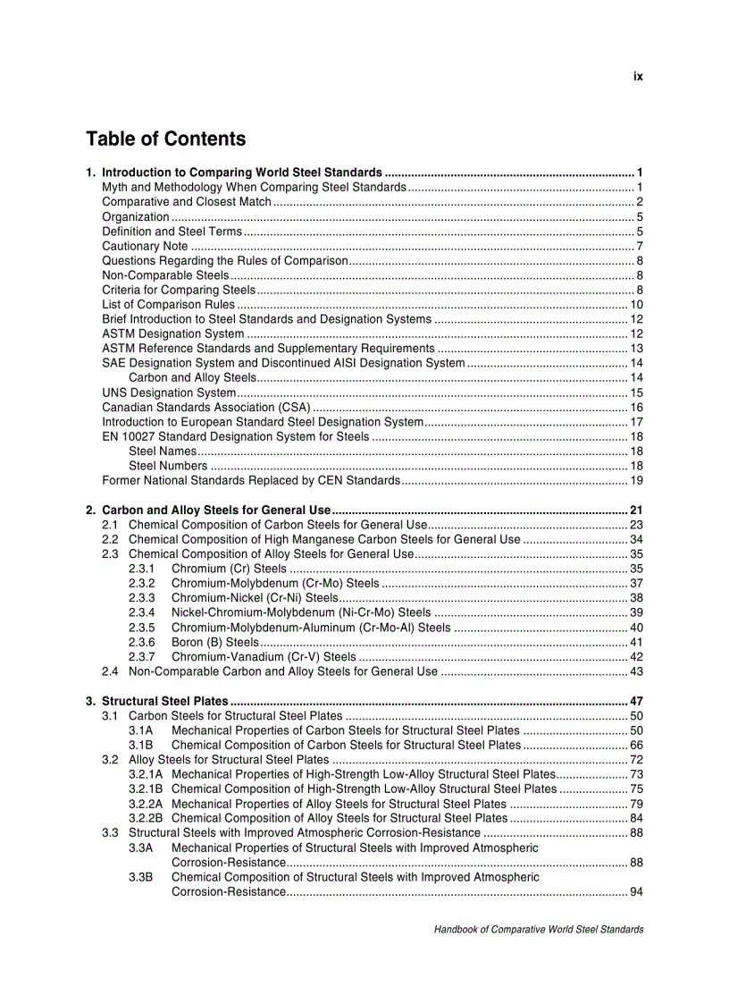 image for page Handbook of Comparative World Steel Standards