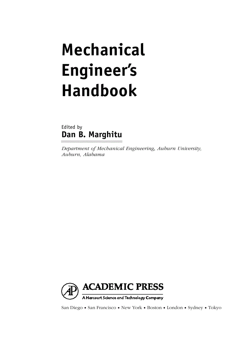 Hardware Mechanical Engineer Handbook