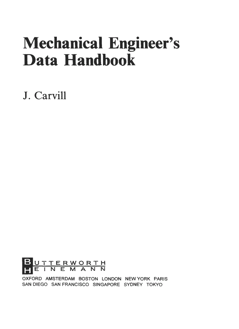 image for page Mechanical Engineers Data Handbook