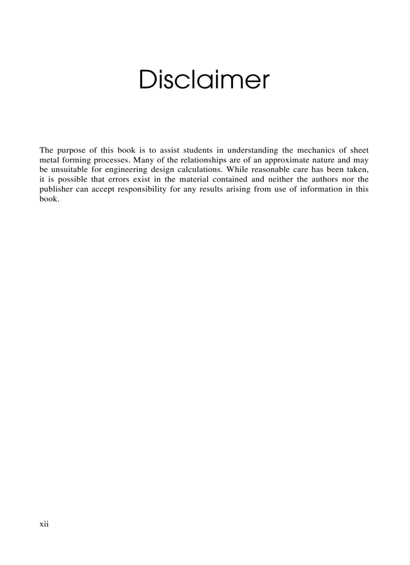 image for page Mechanics of Sheet Metal Forming 2nd Edition