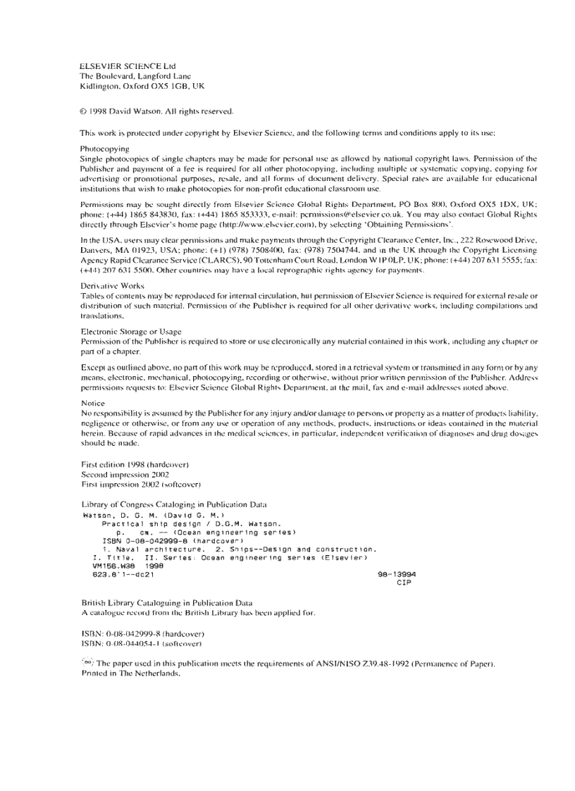 image for page Practical Ship Design 1st Editon Volume 1