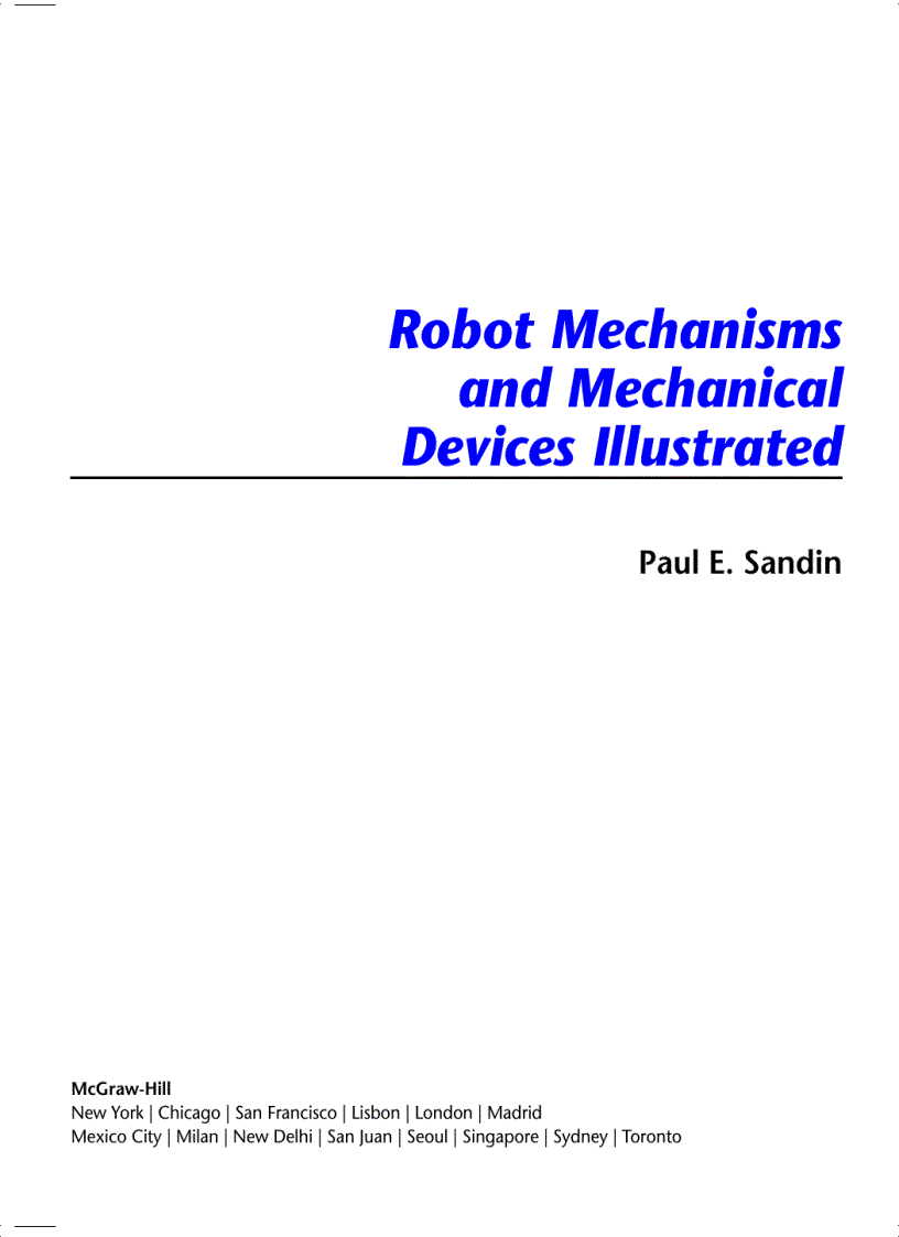 image for page Robot Mechanisms and Mech Devices Illustrated