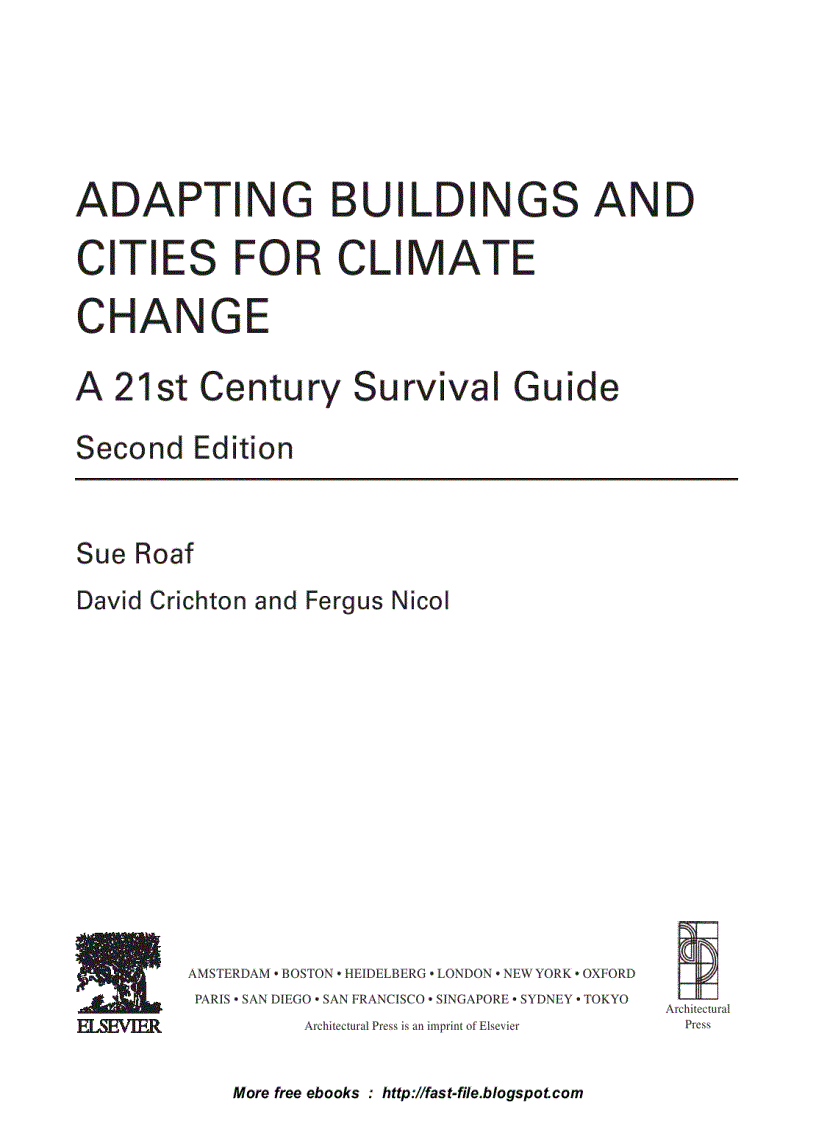 image for page Adapting Buildings and Cities for Climate Change