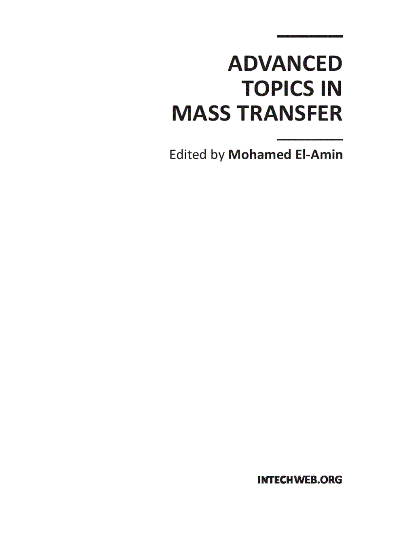 image for page Advanced Topics in Mass Transfer