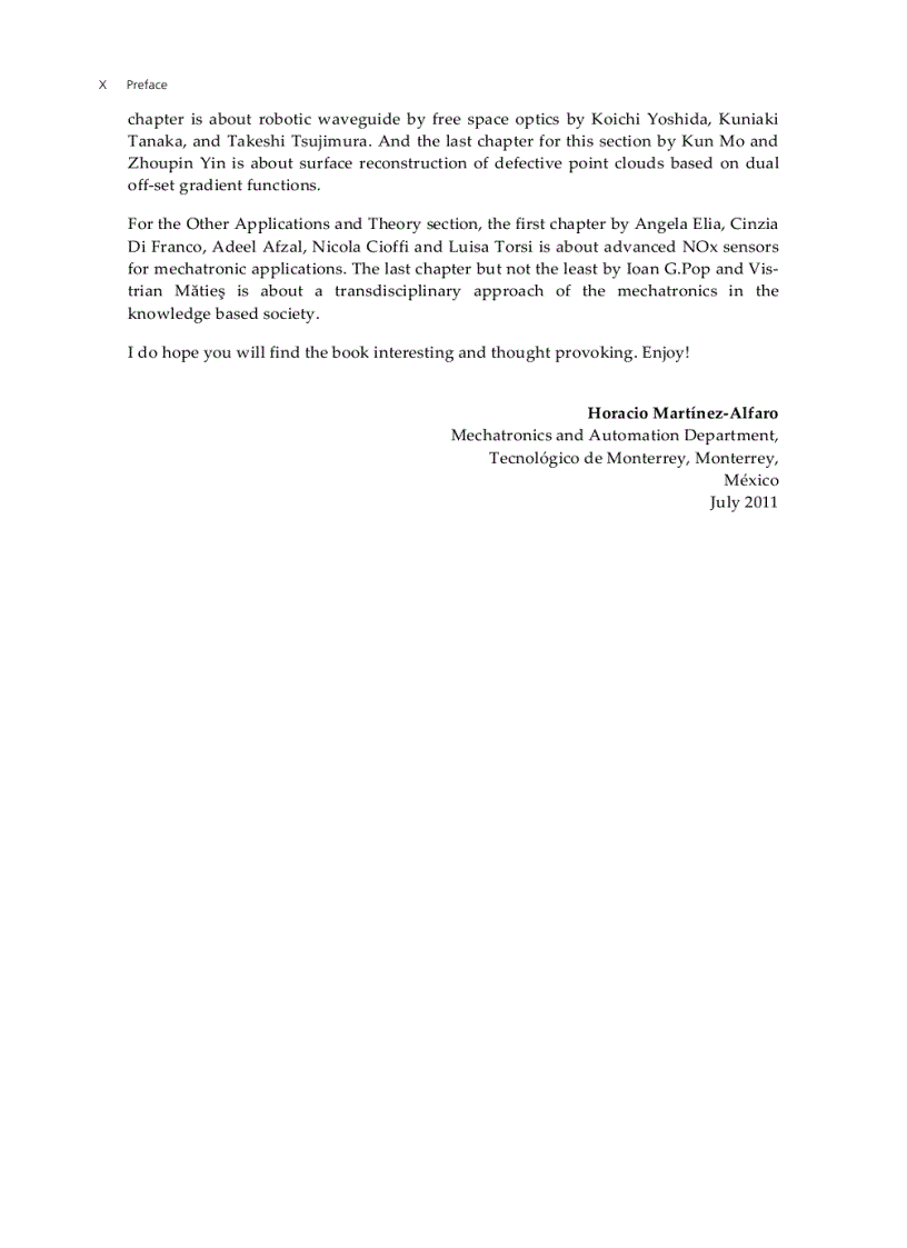 image for page Advances in Mechatronics