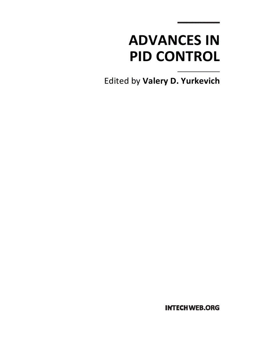 image for page Advances in PID Control
