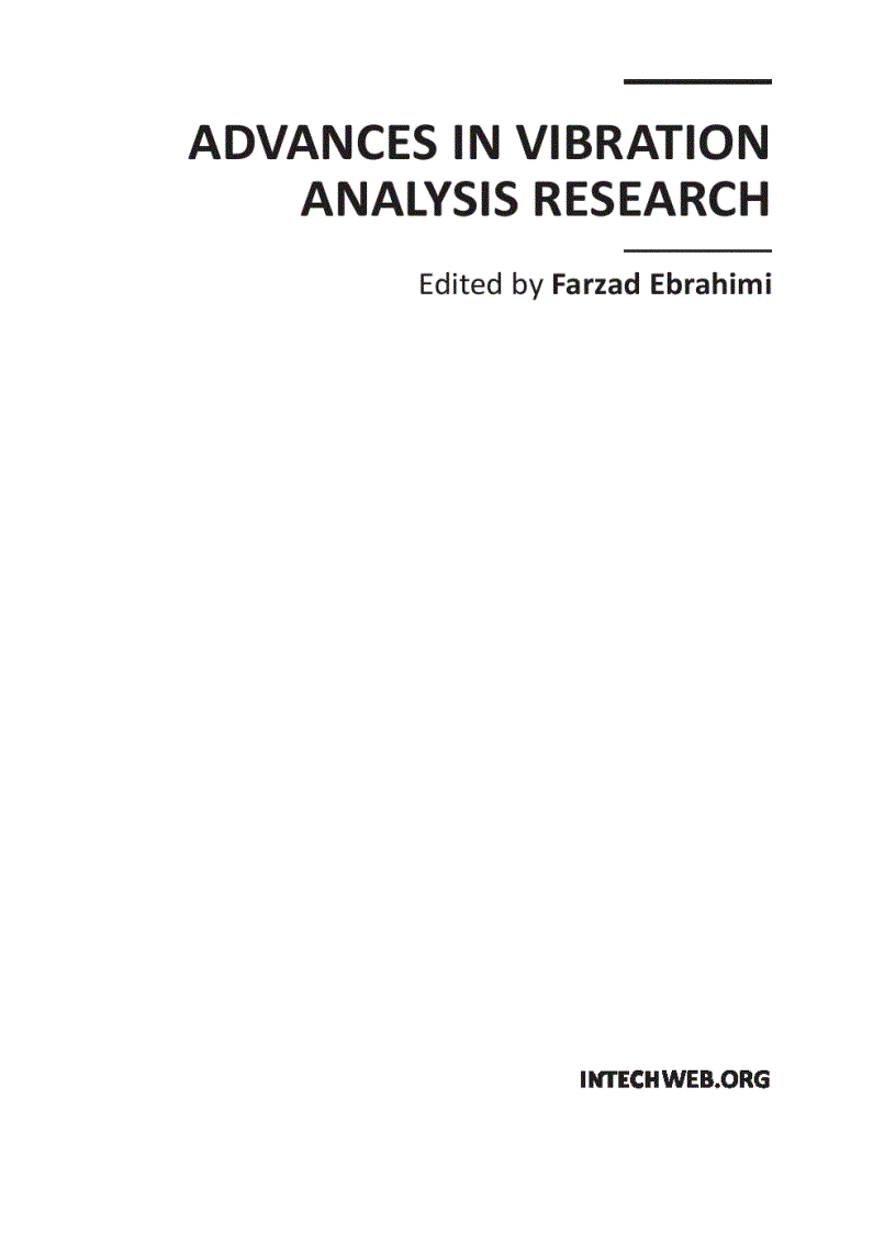 image for page Advances in Vibration Analysis Research