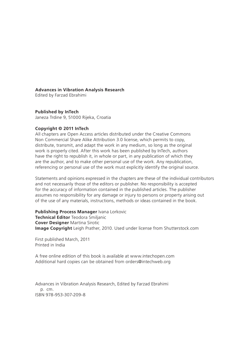 image for page Advances in Vibration Analysis Research