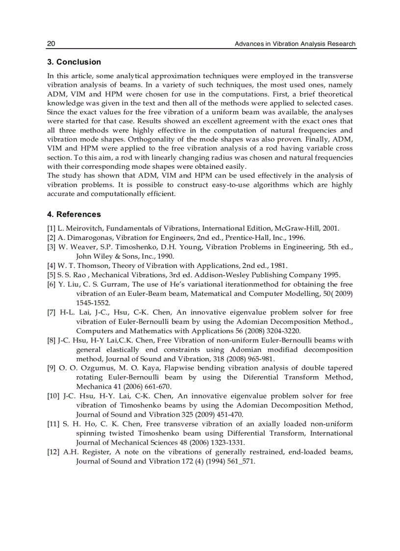 image for page Advances in Vibration Analysis Research