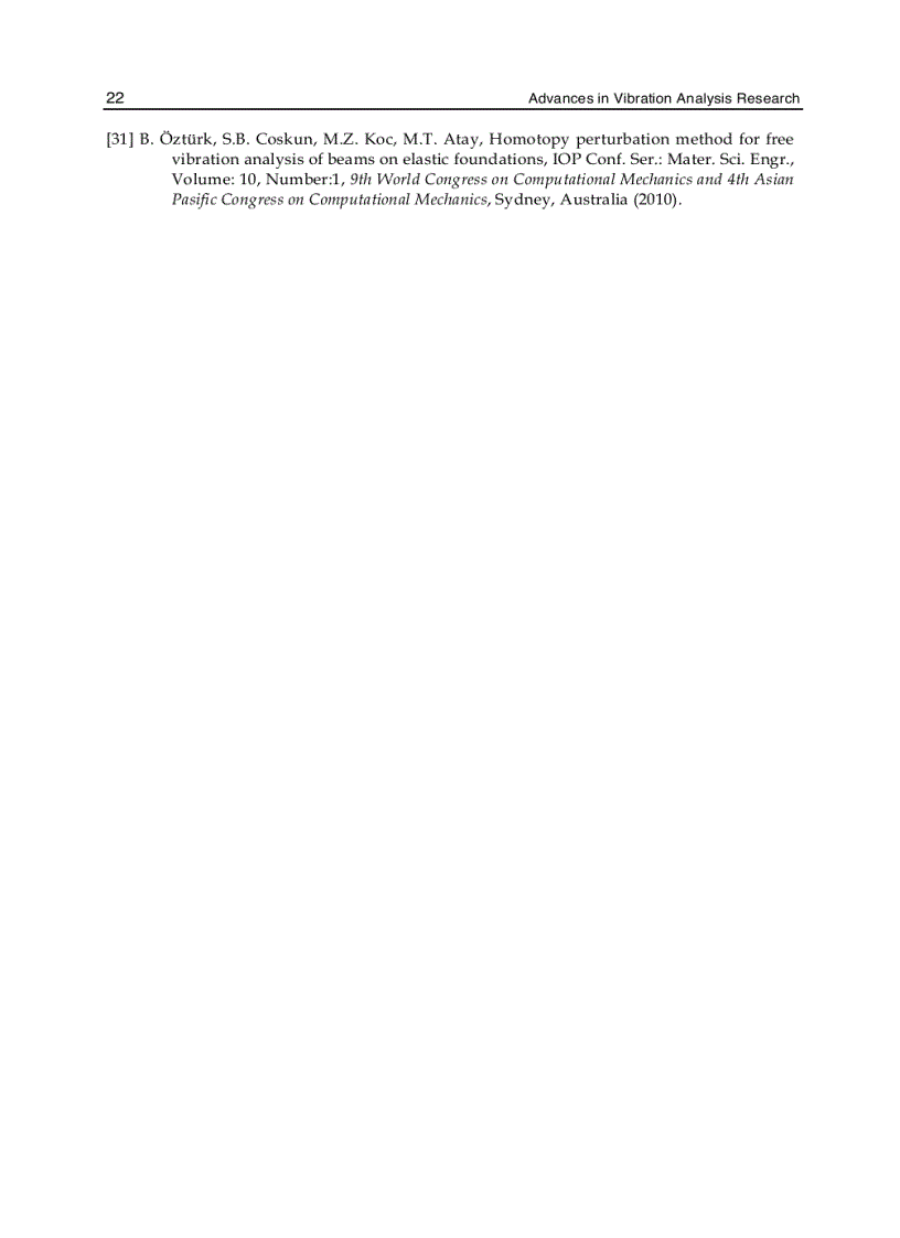 image for page Advances in Vibration Analysis Research