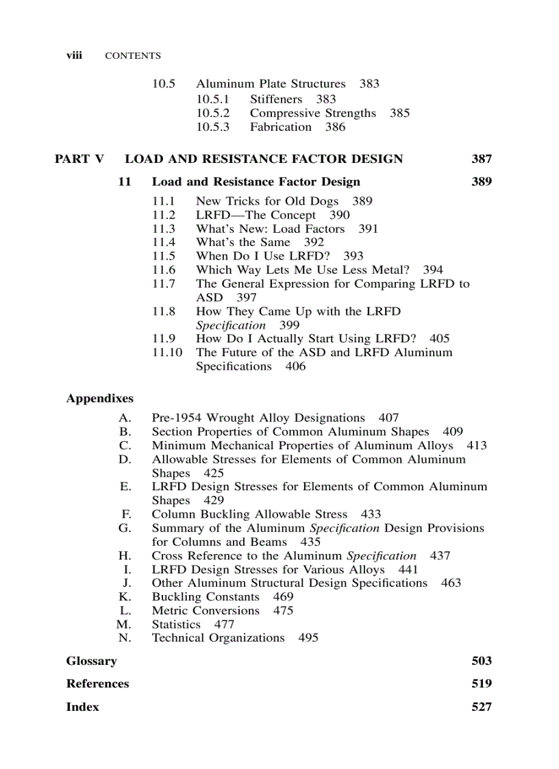 image for page Aluminum Structures A Guide to Their Specifications and Design
