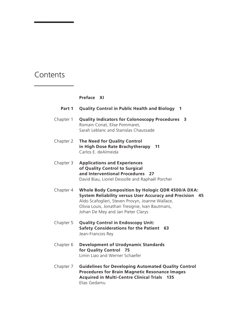 image for page Applications and Experiences of Quality Control