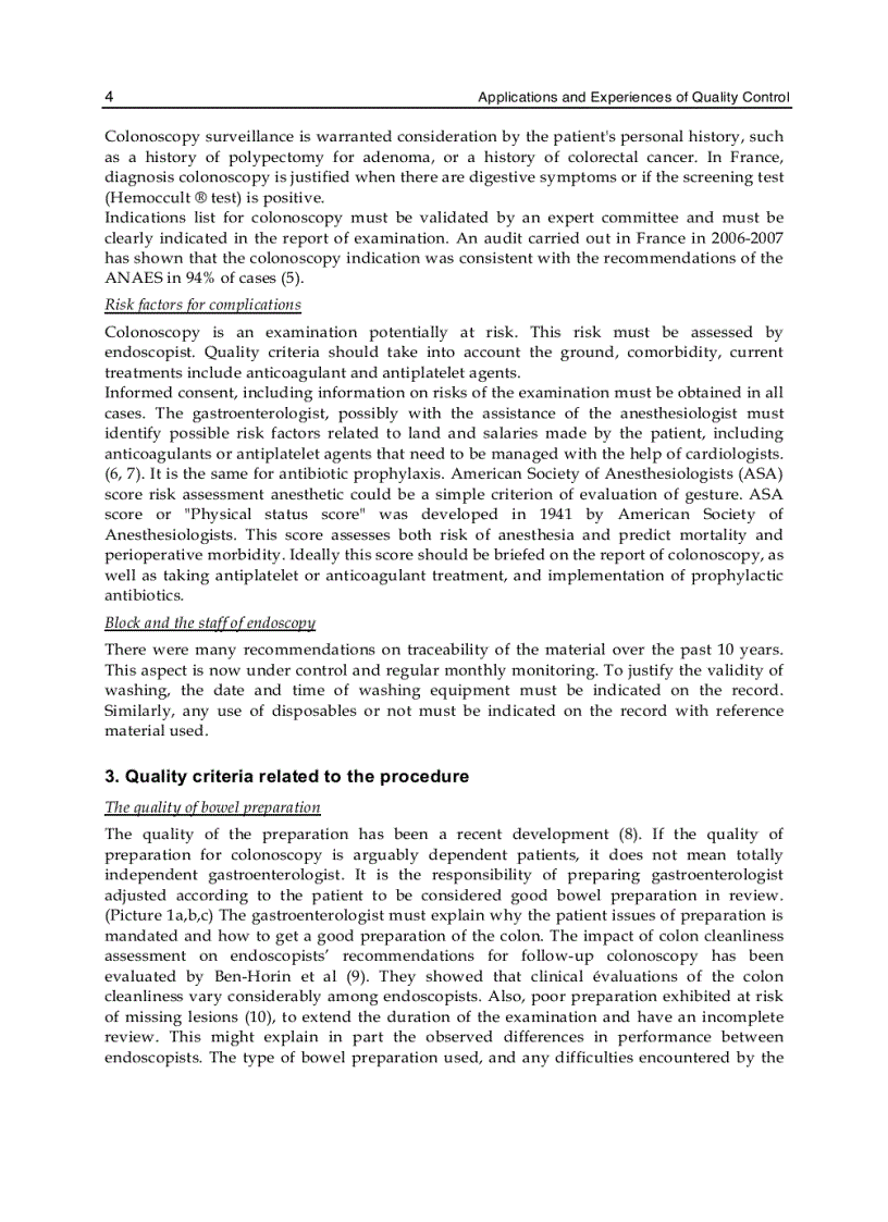 image for page Applications and Experiences of Quality Control