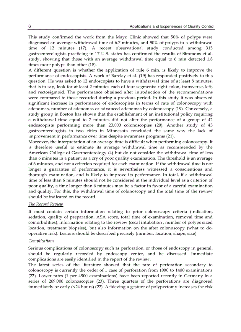 image for page Applications and Experiences of Quality Control