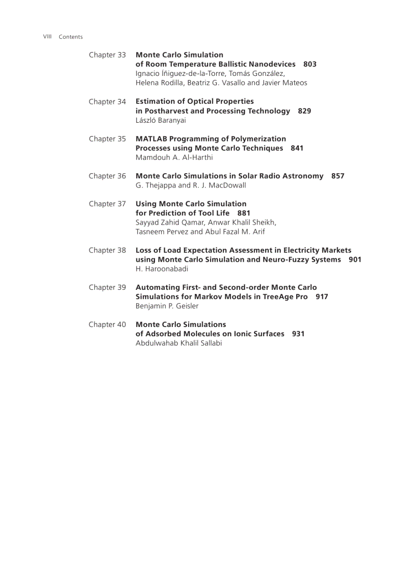 image for page Applications of Monte Carlo Method in Science and Engineering