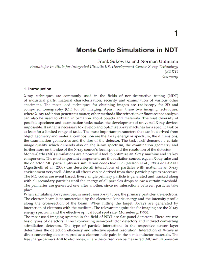 image for page Applications of Monte Carlo Method in Science and Engineering