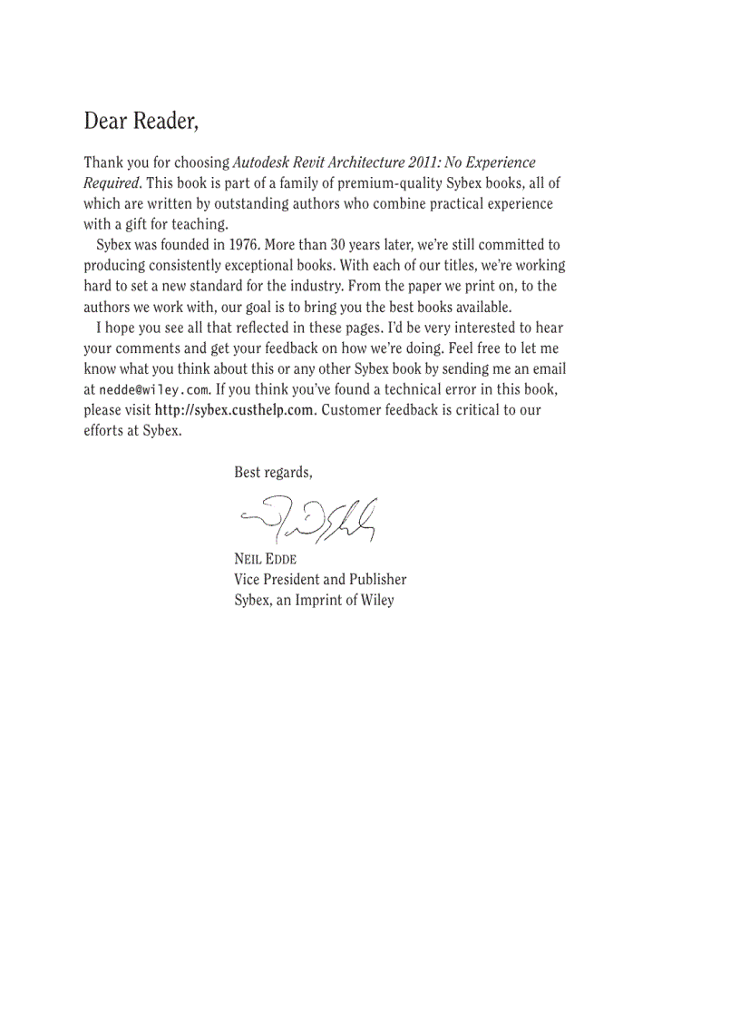 image for page Autodesk Revit Architecture 2011 No Experience Required