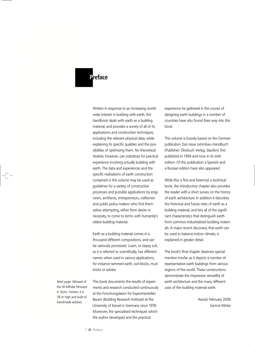 image for page Building with Earth Design and Technology of a Sustainable Architecture