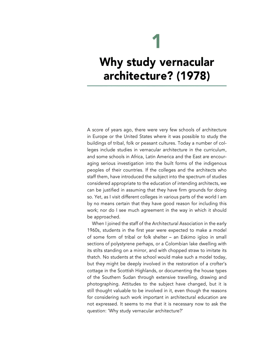 image for page Built to Meet Needs Cultural Issues in Vernacular Architecture