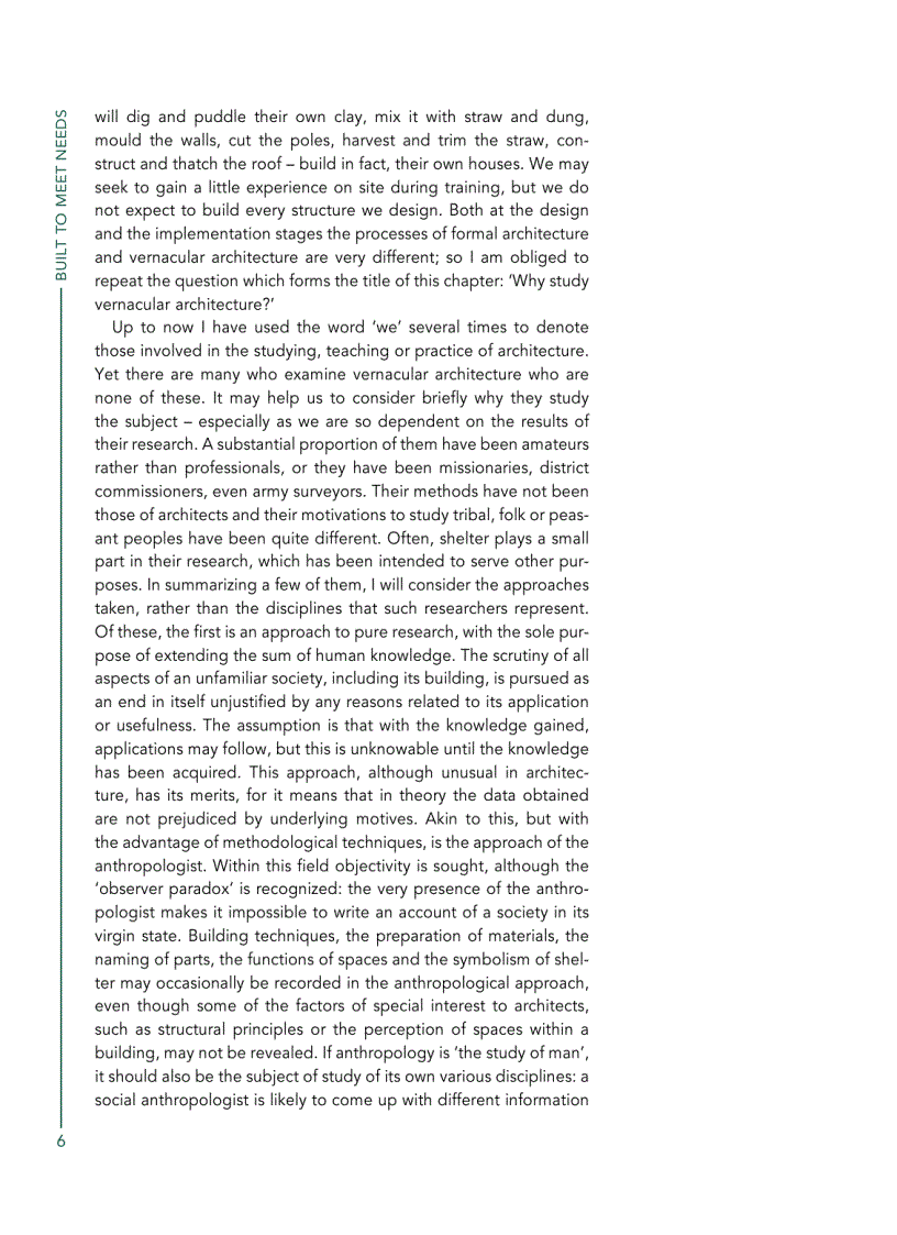 image for page Built to Meet Needs Cultural Issues in Vernacular Architecture