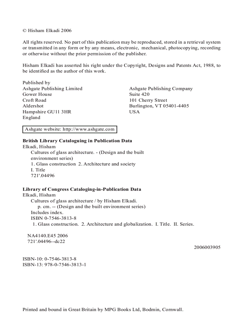 image for page Cultures of Glass Architecture