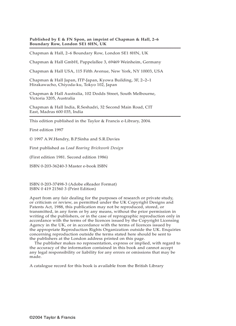 image for page Design of Masonry Structures 3rd Edition