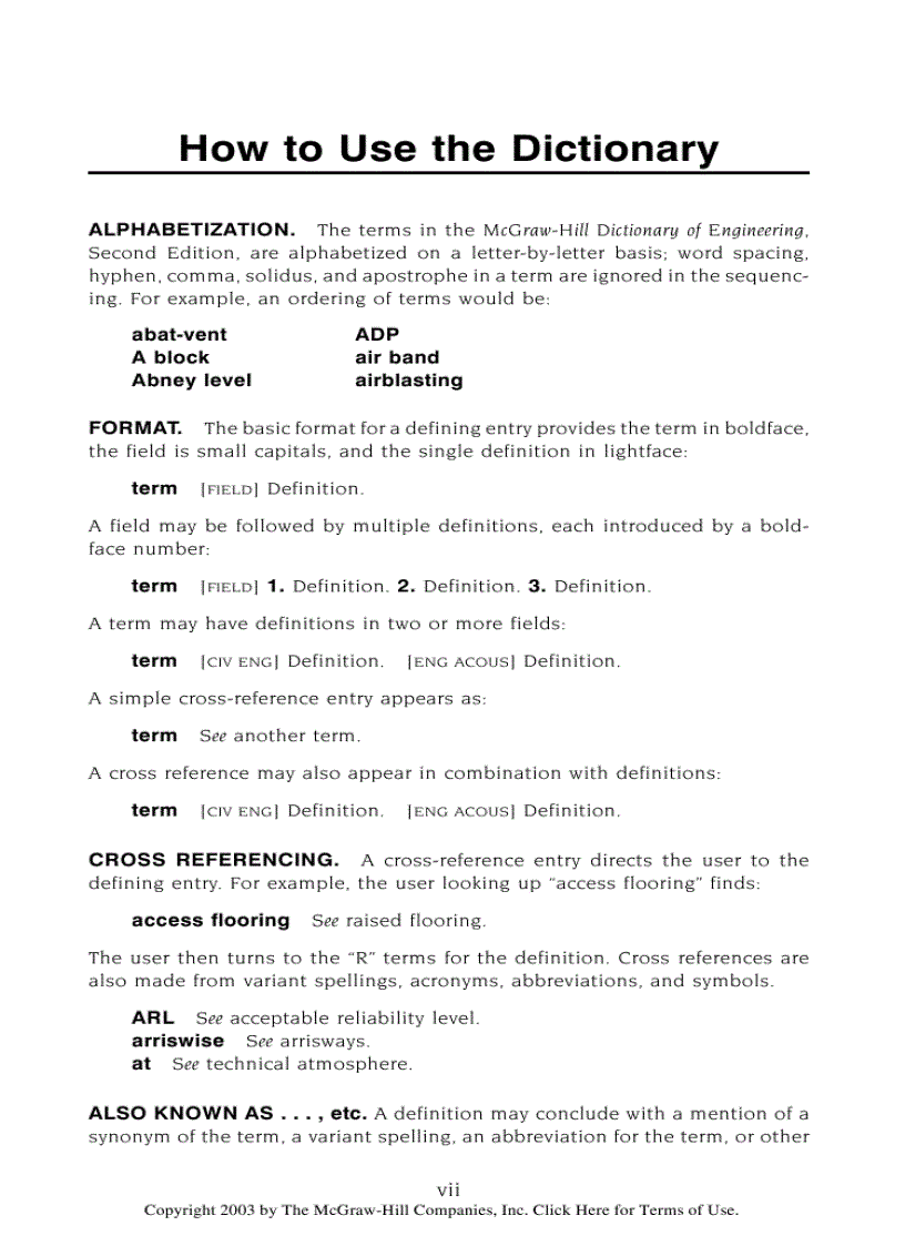 image for page Dictionary of Engineering