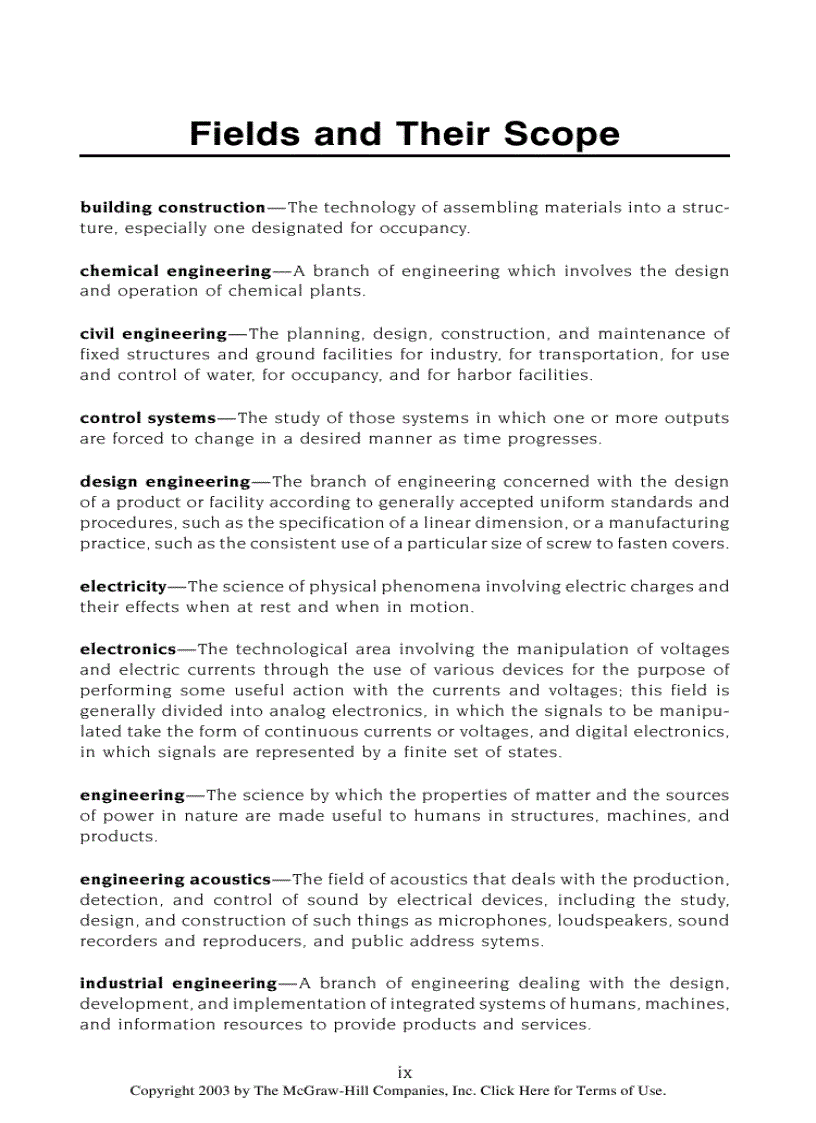 image for page Dictionary of Engineering