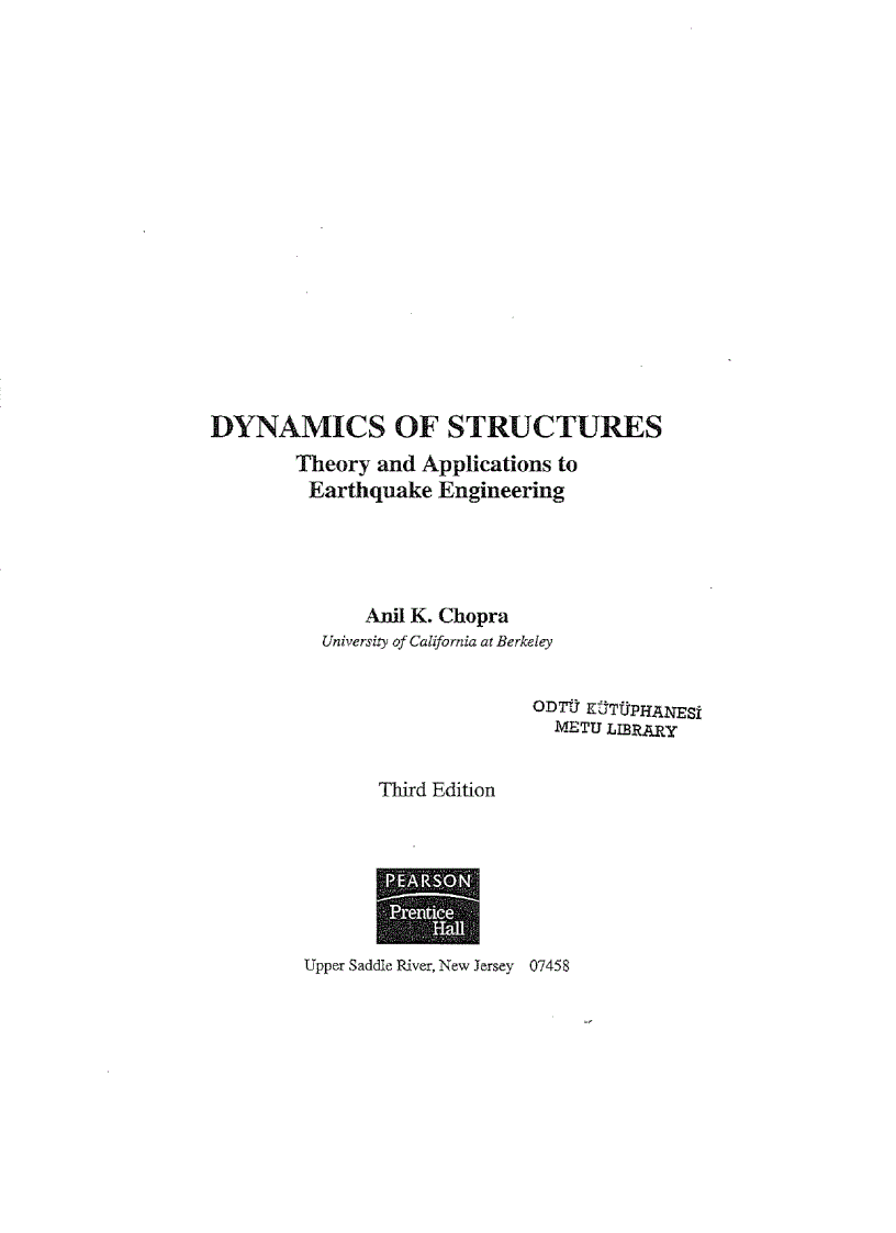 image for page Dynamics of Structures 3rd Edition